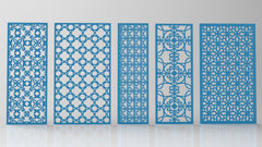 Ornaments for decorative partitions panel screen CNC Laser Cutting File | SVG, DXF, AI |#C024| VectorPort