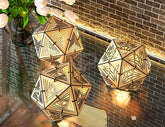 Icosahedron 3 Different Pattern wood triangle shadow lamp Tea Lantern Candle Holder Digital Download SVG |#U245| VectorPort