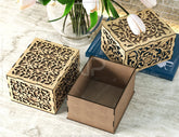 Laser Cut Decorative Gift Box with Flowers pattern, Opener Jeweler Case Wedding Favor box Gift for Her Digital Download |#U248| VectorPort