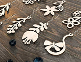 Flowers shape Earring Bundle Svg Jewelry Pendants earring laser cut Cut Files Digital Download |#U249| VectorPort