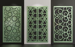 Abstract Pattern Panel Templates CNC Laser Cutting File | SVG, DXF, AI |#C025| VectorPort