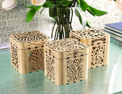 Decorative Wooden Gift box with Flowers Pattern Jeweler case Wedding Birthday Mother’s Day Gift Box laser cut file Digital Download |#U250|