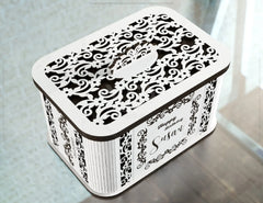 Decorative Wooden Gift box with Heart Flowers Pattern Jeweler case Wedding Birthday Mother’s Day Gift Box laser cut file Digital Download |#U253|