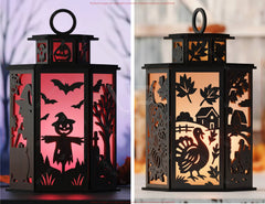 Mega Lantern Bundle | Christmas, Halloween, Nature Tealight Holders | Laser Cutting Digital Download |#254|