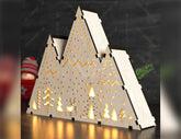 Scandinavian Mountain Led Night Light Lamp Laser Cut Bedside Table Lamp Digital Download |#U255| VectorPort
