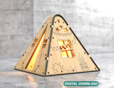 Wooden Tent Shape Night Light Lamp Laser Cutting Camping Tent Home Lampshade Table Candle Holder Table Lamp Digital Download SVG |#U259| VectorPort