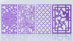 Abstract Pattern Panel Templates CNC Laser Cutting File | SVG, DXF, AI |#C026|