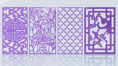 Abstract Pattern Panel Templates CNC Laser Cutting File | SVG, DXF, AI |#C026| VectorPort