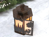 Christmas Lamp Night Light Deer White Bear Lantern Decoration Candle Holder Tea light Winter Snowy Forest Digital Download SVG |#U261| VectorPort