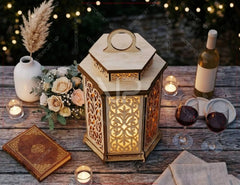 Floral Lantern Laser Cut Lantern Template Wooden Candle Holder Wedding Lantern Tea Light Digital Download |#261| VectorPort