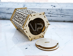 Floral Lantern Laser Cut Lantern Template Wooden Candle Holder Wedding Lantern Tea Light Digital Download |#261|