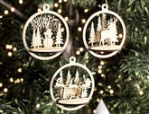 3D Tree Bauble Wood Laser Cut Christmas Ball Ornament New Year Tree Decorations SVG Digital Download |#U265| VectorPort