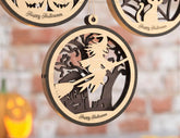 Halloween Decoration Balls Craft Hanging Bauble Pumpkin Witch Spider Lantern Spooky Scene Digital Download |#U268| VectorPort