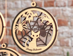 Halloween Decoration Balls Craft Hanging Bauble Pumpkin Witch Spider Lantern Spooky Scene Digital Download |#U268| VectorPort