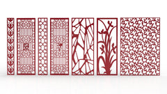 Abstract Pattern Panel Templates CNC Laser Cutting File | SVG, DXF, AI |#C027| VectorPort