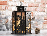 Christmas Lamp Night Light Deer Lantern Decoration Centerpiece Lampshade Table Candle Holder Digital Download SVG |#U271| VectorPort