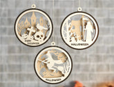 Halloween Decoration Balls Craft Hanging Bauble Pumpkin Cat Spider Lantern Spooky Scene Digital Download |#U287| VectorPort