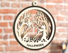 Halloween Decoration Balls Craft Hanging Bauble Pumpkin Cat Spider Lantern Spooky Scene Digital Download |#U288| VectorPort
