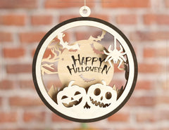 Halloween Decoration Balls Craft Hanging Bauble Pumpkin Cat Spider Lantern Spooky Scene Digital Download |#U288| VectorPort