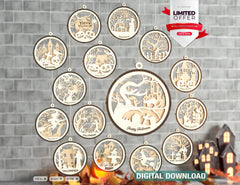 Halloween Bundle Decoration Balls Craft Hanging Bauble Pumpkin Cat Spider Lantern Spooky Scene Digital Download |#U290| VectorPort