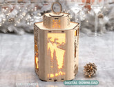 New Year Christmas Lamp Night Light Deer Lantern Decoration Hanging Curved Corner Candle Holder Digital Download |#U291| VectorPort