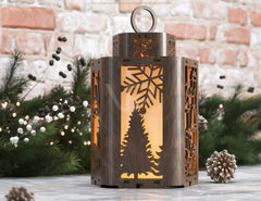 New Year Christmas Lamp Night Light Deer Lantern Decoration Hanging Curved Corner Candle Holder Digital Download |#U292| VectorPort
