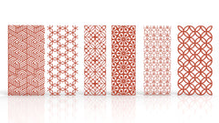 Ornaments for decorative partitions panel screen CNC Laser Cutting File | SVG, DXF, AI |#C003|