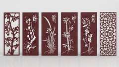 Abstract Pattern Panel Templates CNC Laser Cutting File | SVG, DXF, AI |#C030|