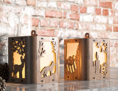 Christmas Lamp New Year Night Light Deer Lantern Decoration Hanging Tree Decoration Candle Holder Digital Download |#U304|