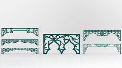 Abstract Pattern Panel Templates CNC Laser Cutting File | SVG, DXF, AI |#C031| VectorPort