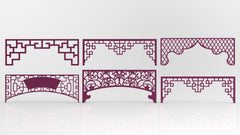 Abstract Pattern Panel Templates CNC Laser Cutting File | SVG, DXF, AI |#C032|