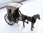 Vintage Horse Cart Laser Cut 3D Standing Carriage Wooden Construction Kit Wagon Digital Download | SVG |#U324|