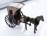 Vintage Horse Cart Laser Cut 3D Standing Carriage Wooden Construction Kit Wagon Digital Download | SVG |#U324| VectorPort