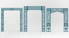 Islamic Abstract Pattern Panel Templates CNC Laser Cutting File | SVG, DXF, AI |#C033|
