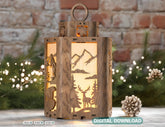 Candle Holder Moose Elk White Bear Mountain scene Table Lamp Night Light Deer Hanging Curved Corner Lantern Digital Download |#U337| VectorPort
