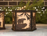 Candle Holder Moose Elk White Bear Mountain scene Table Lamp Night Light Deer Scene Lantern Digital Download |#U338| VectorPort
