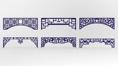 Islamic Abstract Pattern Panel Templates CNC Laser Cutting File | SVG, DXF, AI |#C034| VectorPort