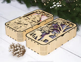 Christmas Gift Box Decorative Box Wooden New Year Gift Box laser cut Jeweler Case Digital Download |#U340| VectorPort