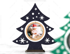 Standing Christmas Tree Photo Frame Tree Decorations Craft Standing New Year Gift Tree Shape Frame Digital Download |#U348|