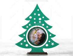 Standing Christmas Tree Photo Frame Tree Decorations Craft Standing New Year Gift Tree Shape Frame Digital Download |#U348| VectorPort