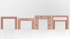 Islamic Abstract Pattern Panel Templates CNC Laser Cutting File | SVG, DXF, AI |#C035|