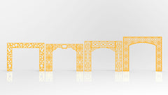 Islamic Abstract Pattern Panel Templates CNC Laser Cutting File | SVG, DXF, AI |#C036|