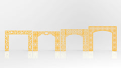 Islamic Abstract Pattern Panel Templates CNC Laser Cutting File | SVG, DXF, AI |#C036| VectorPort