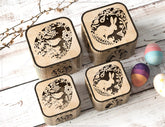 Easter Elegance: Laser-Cut Box Design for Stylish Decor and Thoughtful Gifts, Bunny and Egg Easter theme box Digital Download |#U361| VectorPort