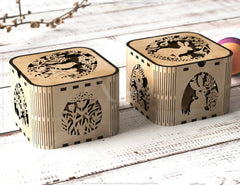 Easter Elegance: Laser-Cut Box Design for Stylish Decor and Thoughtful Gifts, Bunny and Egg Easter theme box Digital Download |#U361|