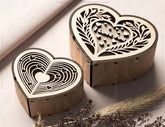 Heart shape Laser cut wooden gift box for Valentine’s Day, Jewelry case, Romantic Wedding box Digital Download |#U364| VectorPort