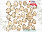 Easter Elegance Mega Bundle, Layered Bunny and Egg Hanging Ornaments SVG Set, Laser-Cut Egg Hanging Ornaments Floral Bunny Digital Download |#U368| VectorPort