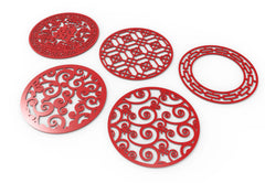 Round Abstract Pattern Panel Templates CNC Laser Cutting File | SVG, DXF, AI |#C037|