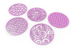 Round Abstract Pattern Panel Templates CNC Laser Cutting File | SVG, DXF, AI |#C037| VectorPort