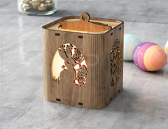 Easter Lamp Candle Holder Ornaments Light Bunny Tealight Lamp Night Light Lantern Digital Download |#U370| VectorPort